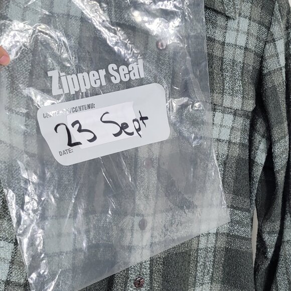 TanJay Women's Green Casual Plaid Flannel Collared Long Sleeve Button Shirt 12 - Picture 15 of 15